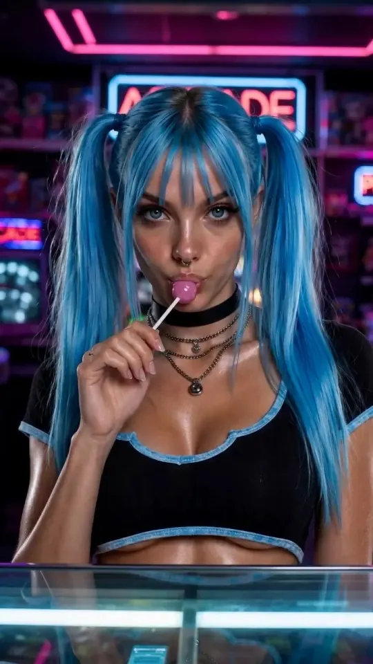 Opening frame of Horny at the Arcade episode 1