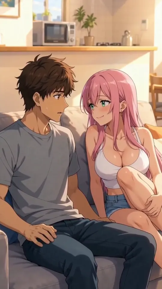 Opening frame of One Bed With My Roommate episode 1