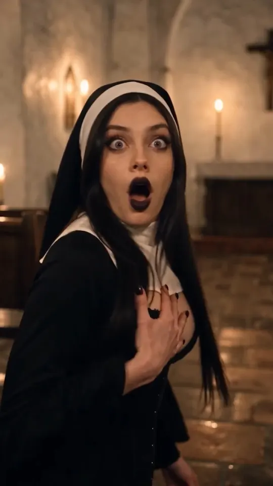Opening frame of The Nuns Took Me In episode 1